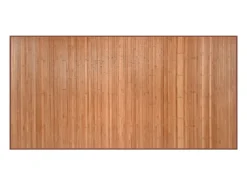 Alfombra De Cocina-Alfombra rectangular natural de bambú 100x200 cm Marru00f3n