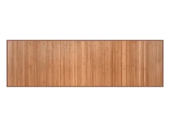 Alfombra De Cocina-Alfombra rectangular natural de bambú 60x200 cm Marru00f3n