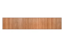 Alfombra rectangular natural de bambú 60x300 cm Marru00f3n New
