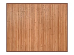 Alfombra rectangular natural de bambú 80x100 cm Marru00f3n Online