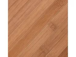 Alfombra rectangular natural de bambú 80x100 cm Marru00f3n Discount