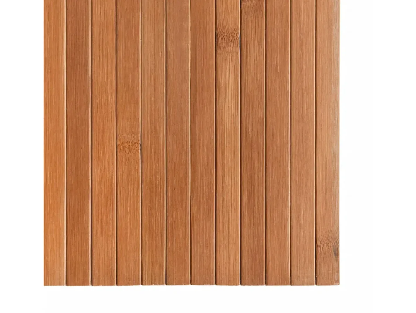 Alfombra rectangular natural de bambú 80x100 cm Marru00f3n Discount