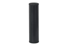 Alfombra rectangular negra de bambú 80x200 cm Negro Online