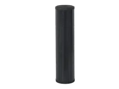 Alfombra De Cocina-Alfombra rectangular negra de bambú 70x200 cm Negro