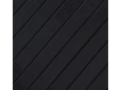 Alfombra rectangular negra 100x100 cm bambú Negro