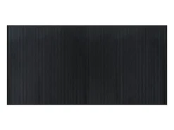 Alfombra rectangular negra 100x200 cm bambú Negro Online