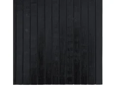 Clearance Alfombra rectangular negra 100x200 cm bambú Negro