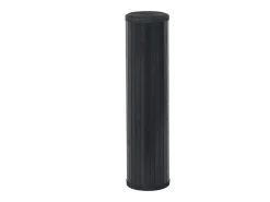 Alfombra De Cocina-Alfombra rectangular negra de bambú 80x100 cm Negro
