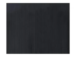 Alfombra rectangular negra de bambú 80x100 cm Negro Hot