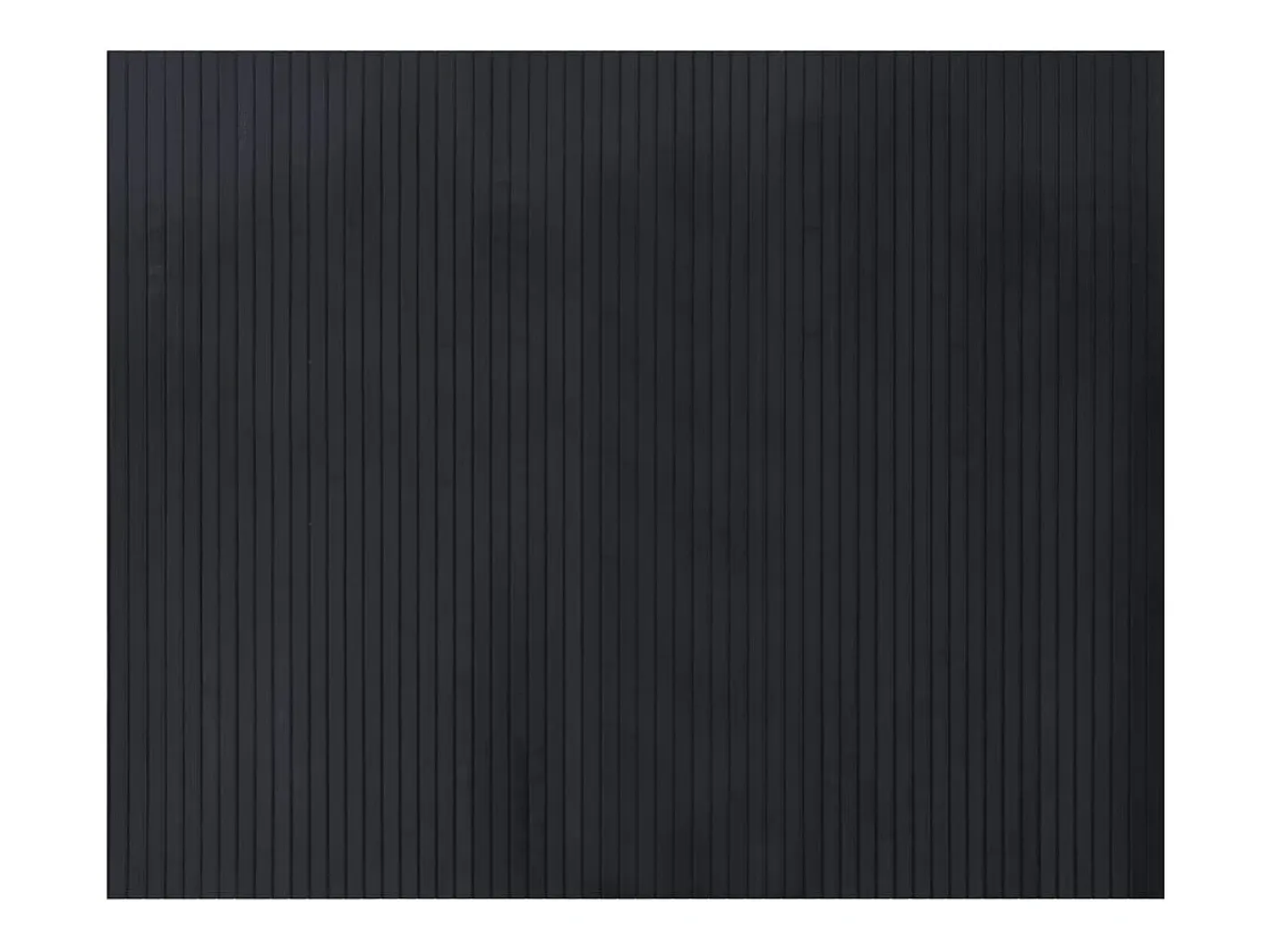 Alfombra rectangular negra de bambú 80x100 cm Negro Hot