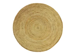 OZAIA Alfombra redonda - 100% yute trenzado - D. 200 cm - Natural - JAIPUR Color natural claro Sale