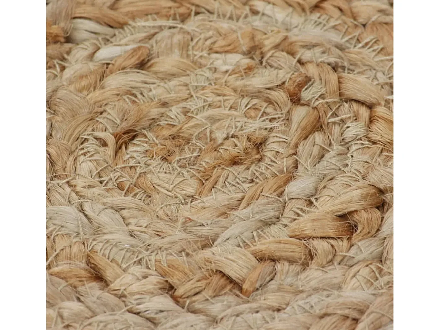 Outlet Clicnbuy Alfombra redonda 120 cm yute trenzado con diseño Beige