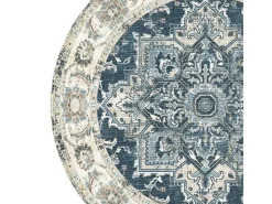 House Nordic Alfombra De Salón|Alfombra Redonda-Alfombra redonda Ø 200 cm Azul