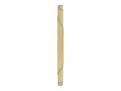 Clicnbuy Alfombra redonda bambú color natural claro 60 cm Beige