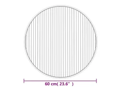 Online Clicnbuy Alfombra redonda bambú 60 cm Gris