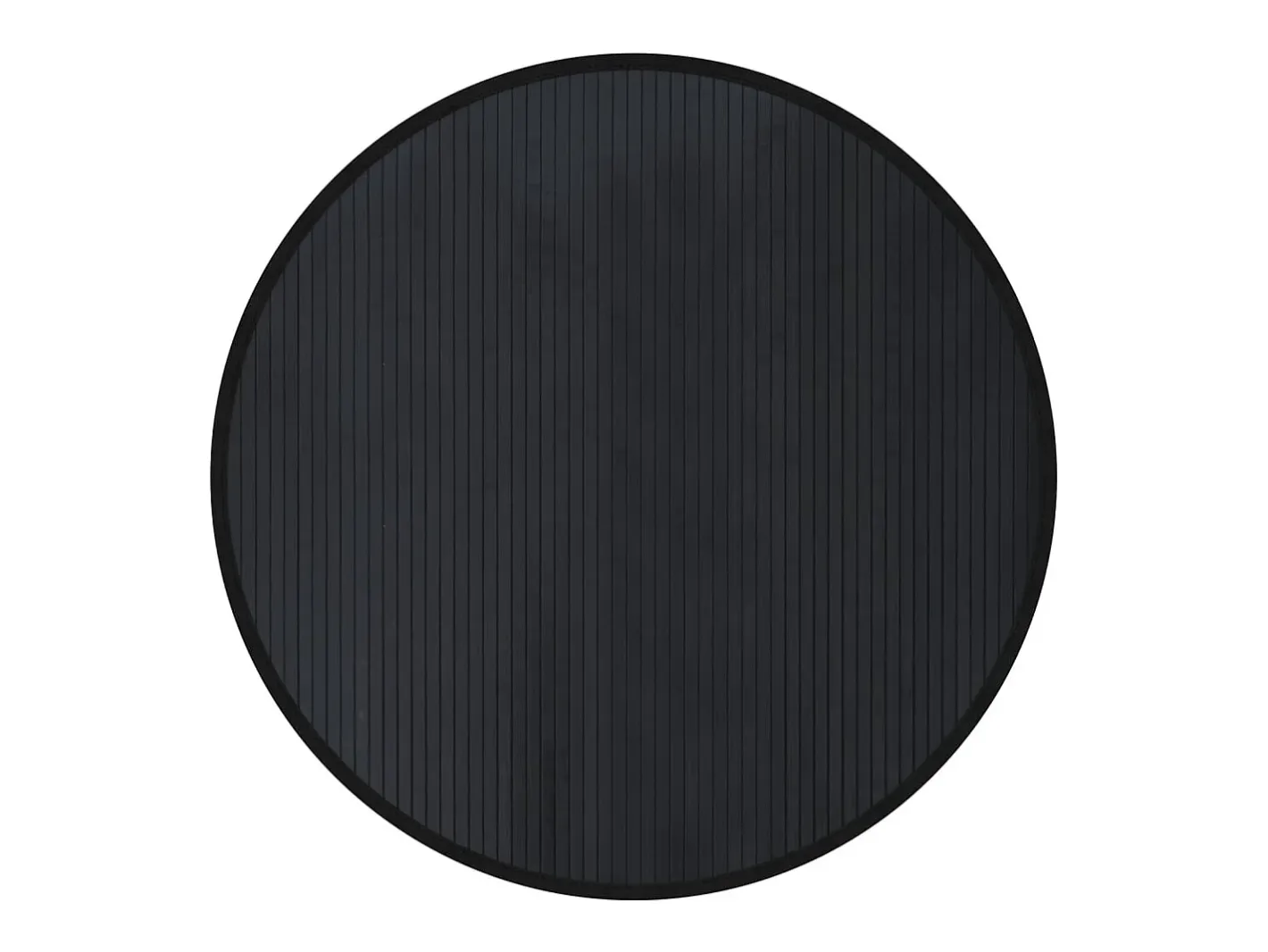 Clicnbuy Alfombra redonda bambú 100 cm Negro Online