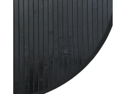 Clicnbuy Alfombra redonda bambú 100 cm Negro Online