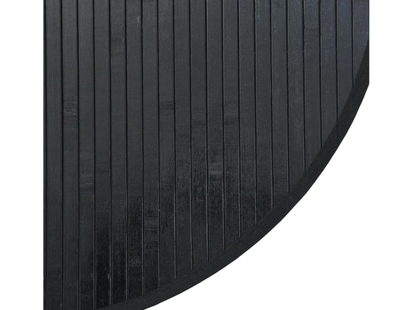 Clicnbuy Alfombra redonda bambú 100 cm Negro Online