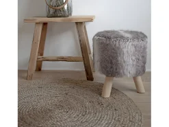 House Nordic Alfombra redonda de yute natural Ø 90 cm Color natural claro Outlet