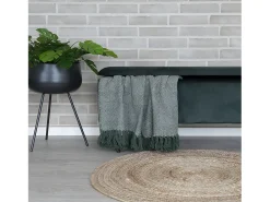 House Nordic Alfombra redonda de yute natural Ø 90 cm Color natural claro Outlet