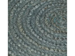 Alfombra redonda de yute hecha a mano de 90 cm color oliva Verde Hot