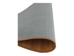 Alfombra redonda marrón de bambú de 60 cm Marru00f3n Discount