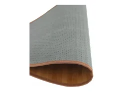 Alfombra redonda natural de bambú de 60 cm Marru00f3n