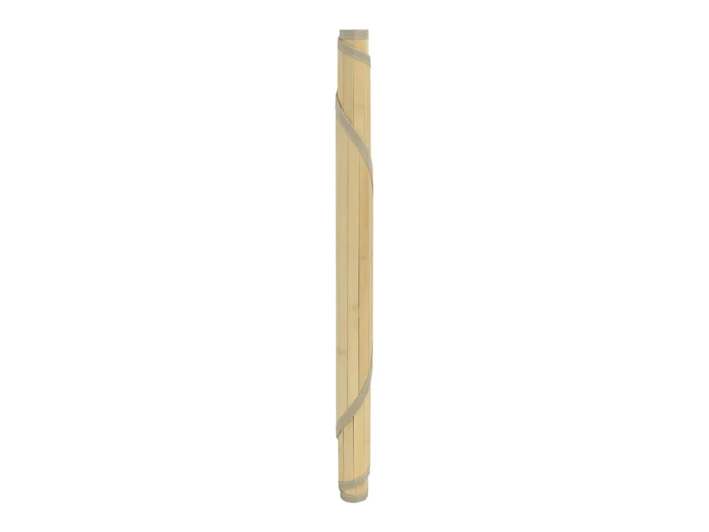 Alfombra redonda natural ligera de bambú de 100 cm Beige Online