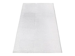 Outlet the carpet Alfombra Rio ala estar antideslizante arco, Blanquecino, 120 x 160 cm Blanco roto