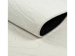 New the carpet Alfombra Rio ala estar antideslizante océano, , 120 x 160 cm Crema