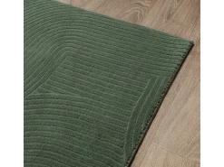 the carpet Alfombra Rio ala estar antideslizante arco, Bosque, 140 x 200 cm Verde esmeralda Best