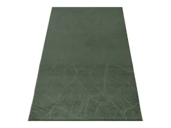the carpet Alfombra De Salón-Alfombra Rio ala estar antideslizante hojas, Bosque, 200 x 280 cm Verde esmeralda