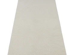 the carpet Alfombra Rio ala estar antideslizante arco, , 120 x 160 cm Crema Best