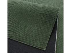 the carpet Alfombra Rio ala estar antideslizante arco, Bosque, 120 x 160 cm Verde esmeralda Outlet