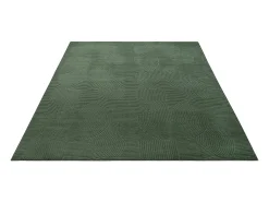 the carpet Alfombra Rio ala estar antideslizante arco, Bosque, 120 x 160 cm Verde esmeralda Outlet