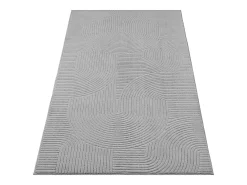 the carpet Alfombra Rio ala estar antideslizante arco, , 140 x 200 cm Gris