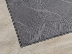the carpet Alfombra Rio ala estar antideslizante 3D, Antracita, 160 x 220 cm Gris antracita