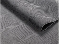 the carpet Alfombra Rio ala estar antideslizante 3D, Antracita, 160 x 220 cm Gris antracita