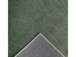 the carpet Alfombra De Salón-Alfombra Rio ala estar antideslizante hojas, Bosque, 160 x 220 cm Verde esmeralda