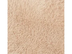 Alfombra De Cocina|Alfombra Redonda-Alfombra shaggy de pelo largo NAVARRA 200x200 cm poliéster Beige