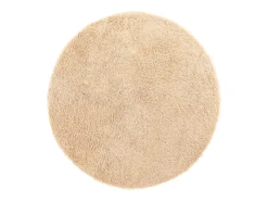Alfombra De Cocina|Alfombra Redonda-Alfombra shaggy de pelo largo NAVARRA 200x200 cm poliéster Beige