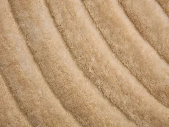 Best Vente-unique Alfombra shaggy de pelo largo en relieve, 200 x 290 cm, oscuro, MERISA Beige