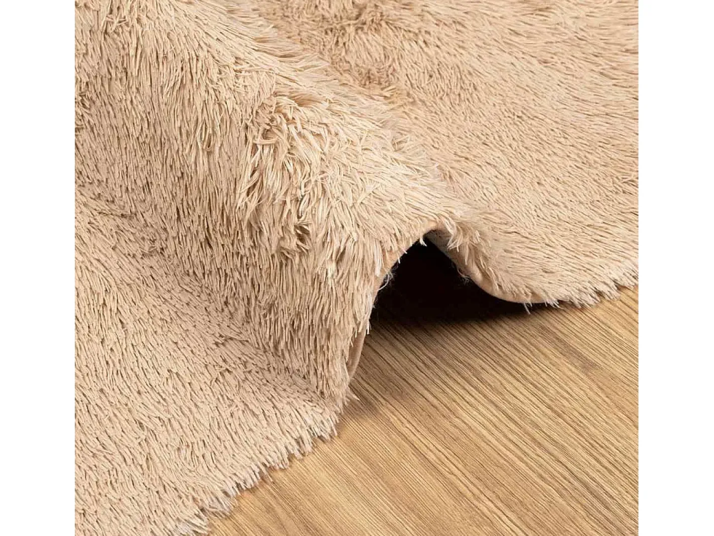 Alfombra shaggy de pelo largo NAVARRA 200x290 cm poliéster Beige Online