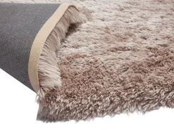 Vente-unique Alfombra shaggy de pelo largo - 200 x 290 cm - Topo - ARDELA Topo / Beige