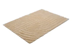 Discount Vente-unique Alfombra shaggy de pelo largo en relieve, 160 x 230 cm, oscuro, MERISA Beige