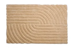 Discount Vente-unique Alfombra shaggy de pelo largo en relieve, 160 x 230 cm, oscuro, MERISA Beige