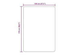 Alfombra shaggy de pelo largo NAVARRA 120x170 cm poliéster Beige Sale