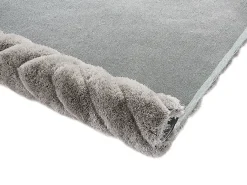 New OZAIA Alfombra shaggy efecto 3D MAZE poliéster bicolor 160x230cm Gris