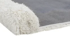 OZAIA Alfombra shaggy HARVEY - poliéster - - 160 x 230 cm Blanco Clearance