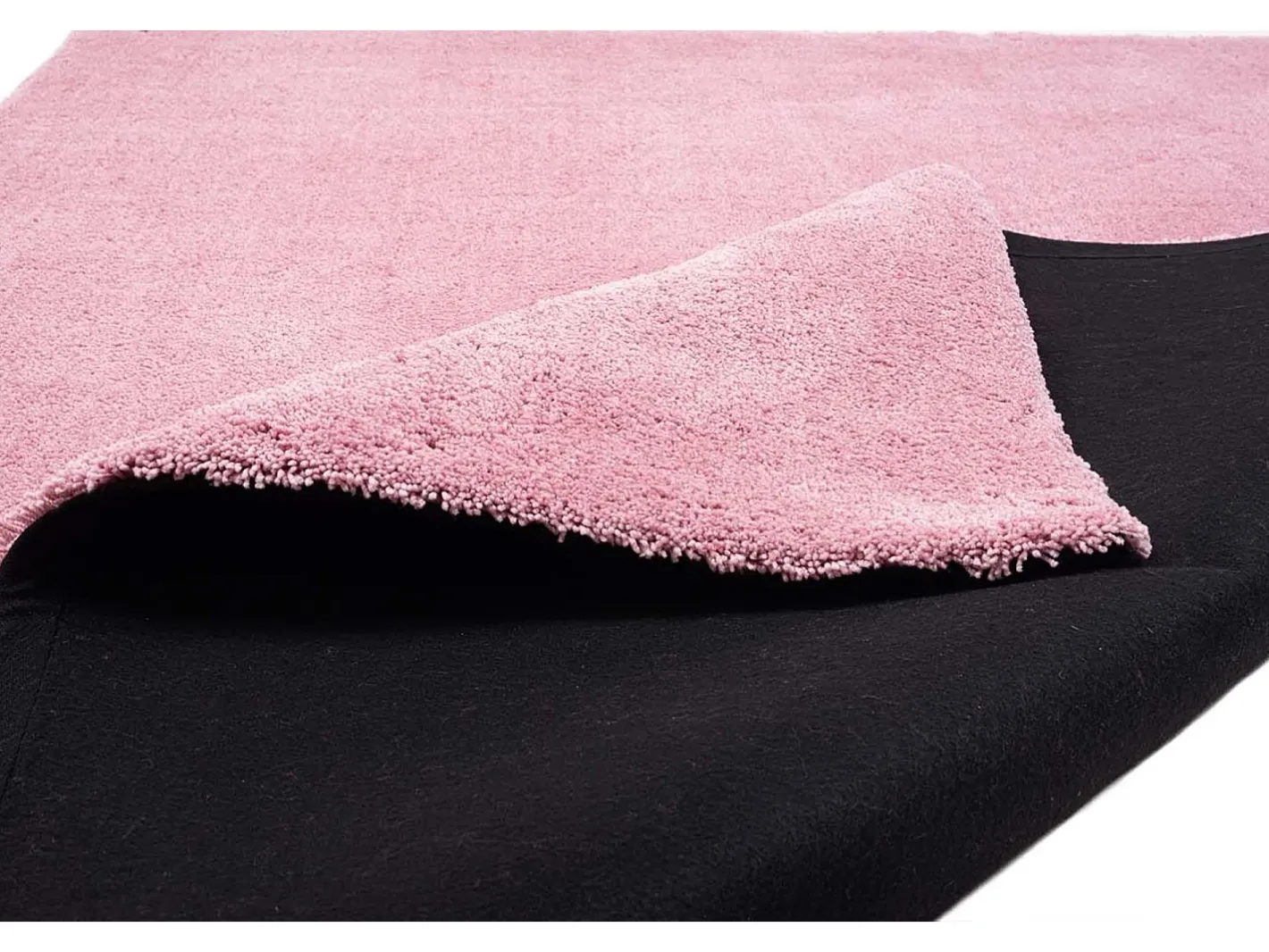 Alfombra De Salón-Alfombra Shaggy tejida a mano 140x200 cm Cozy Rosa